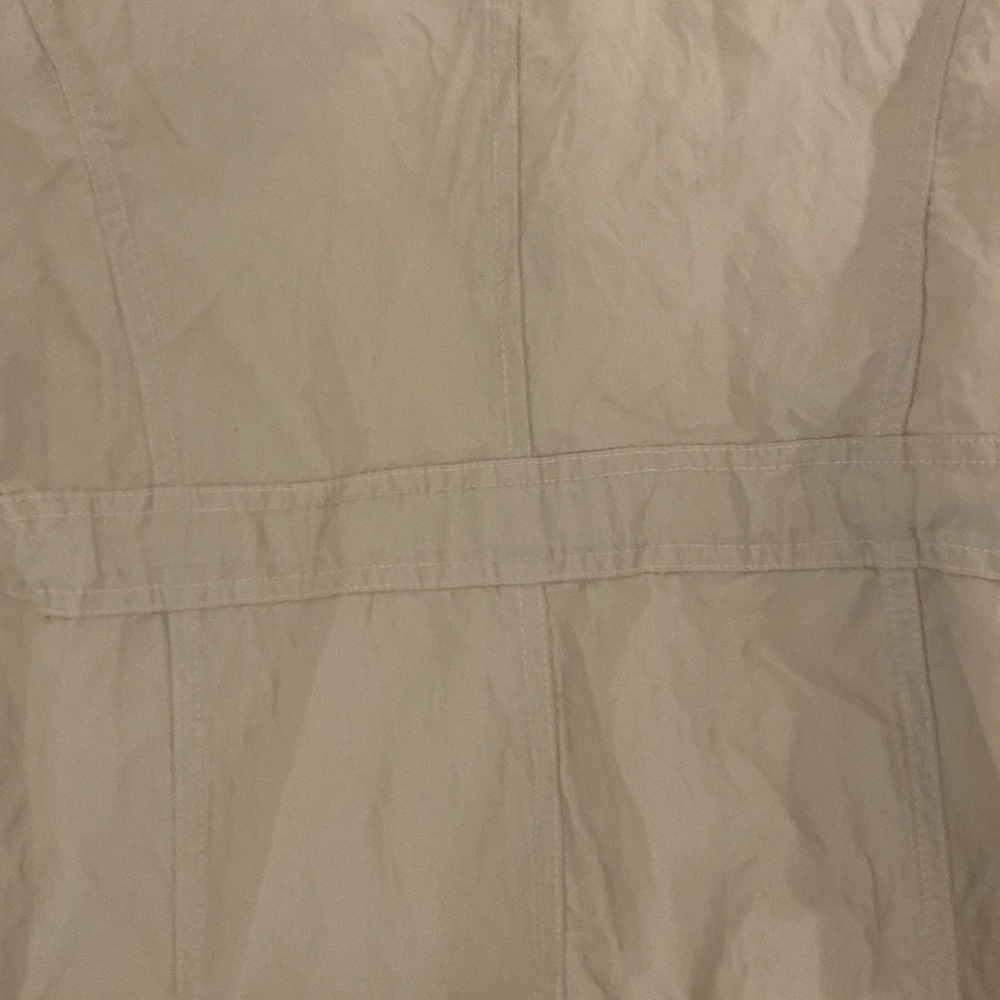 Point Zero (Nicole Benisti) hooded Utility Jacket Cream Tan Size Large - Picture 16 of 17